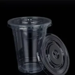 Vaso domo con tapa plana 12 onz 