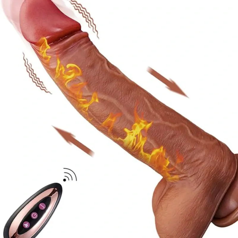 ‼️Consolador con ventosa vibrador telescópico‼️ (5)