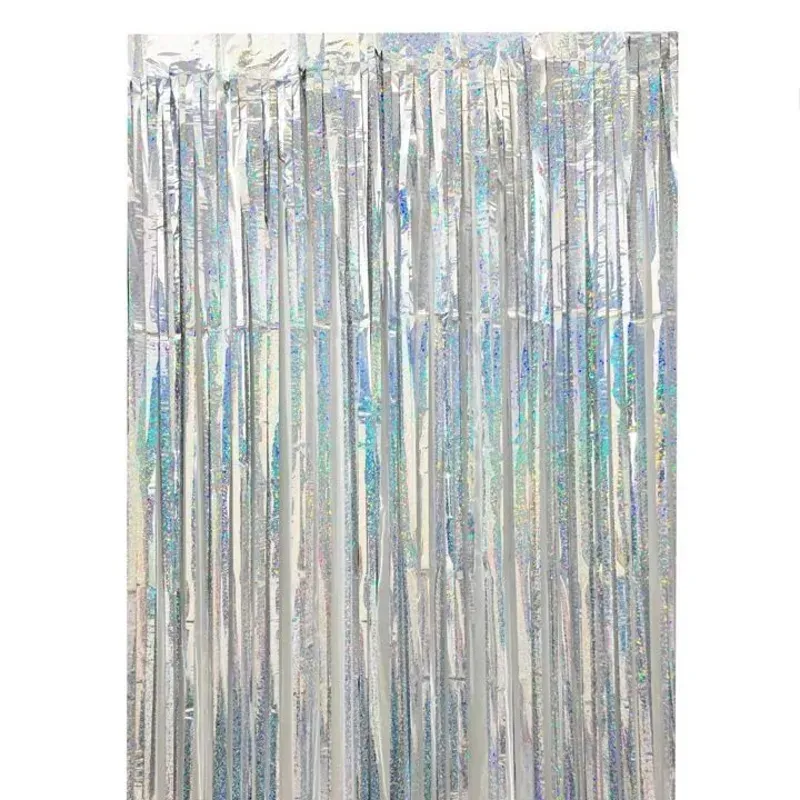 Cortina metalizada para Cumpleaños (de flecos)