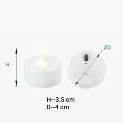 👉🏼 *Mini vela LED de Acrílico (Decor life)*