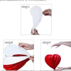 ‼️Pareja de faroles chinos en forma de Corazón (20 y 30cm)‼️