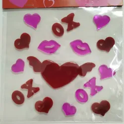 Pegatinas grandes de gel decorativas - XO