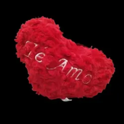 ‼️Peluche corazón  rojo "Te Amo" 14x18 cm‼️