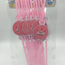 ‼️Set de 12 absorbentes decorados para revelacion de sexo‼️ Rosado