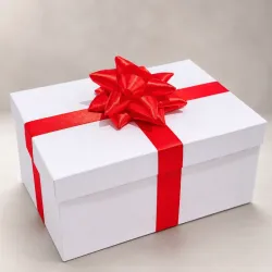 Caja de regalo con moño