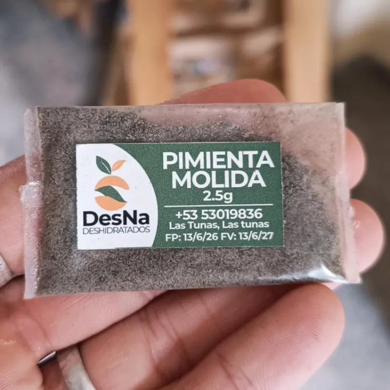Pimienta negra molida (2.5g)