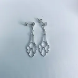 Aretes colgantes de orquídeas 