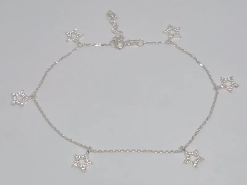 TOBILLERAS PLATA ITALIANA