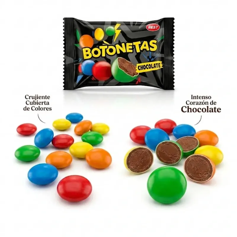 BOTONERAS RELLENAS (CHOCOLATE)