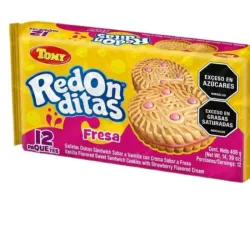 GALLETAS REDONDITAS (RELLENAS FRESA)