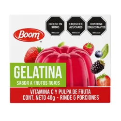 GELATINA (FRUTOS ROJOS)