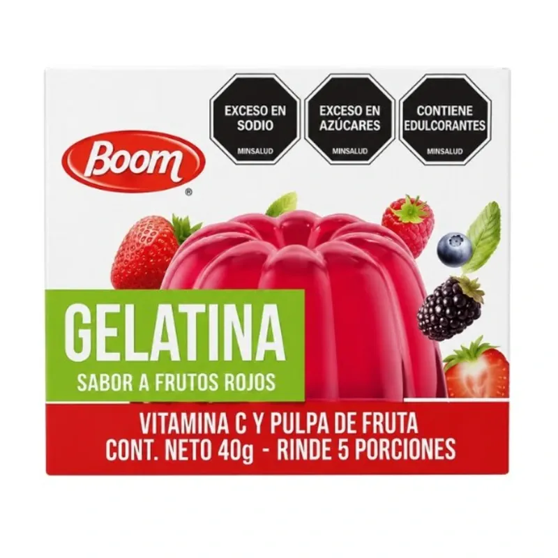 GELATINA (FRUTOS ROJOS)