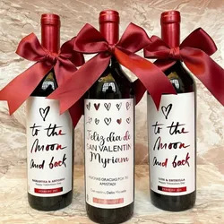 Botella de vino decorada