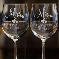 Copas decorativas para novios 🥂