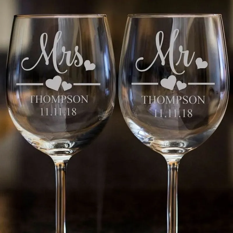 Copas decorativas para novios 🥂