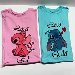 Pareja de Pullovers Stich Loca por El