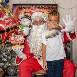 Entrega con Santa Claus 