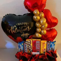 Caja con confituras y globo