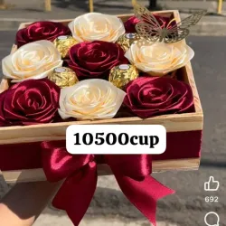 Caja de rosas con bombones