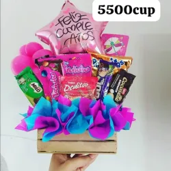 Caja sencilla feliz cumpleaños