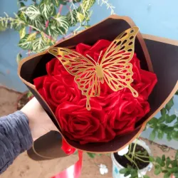 Ramos de rosas eternas 7 rosas