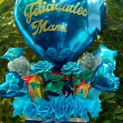 Corazón florecido para mi mami 