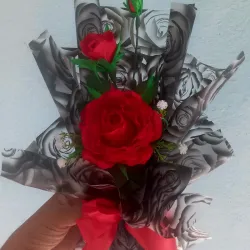 Espiga de rosa unica .