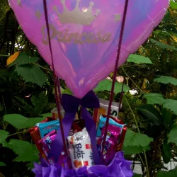 Globo aerostático de corazón 