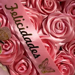 Bandas personalizadas para ramos y cajas de regalos 