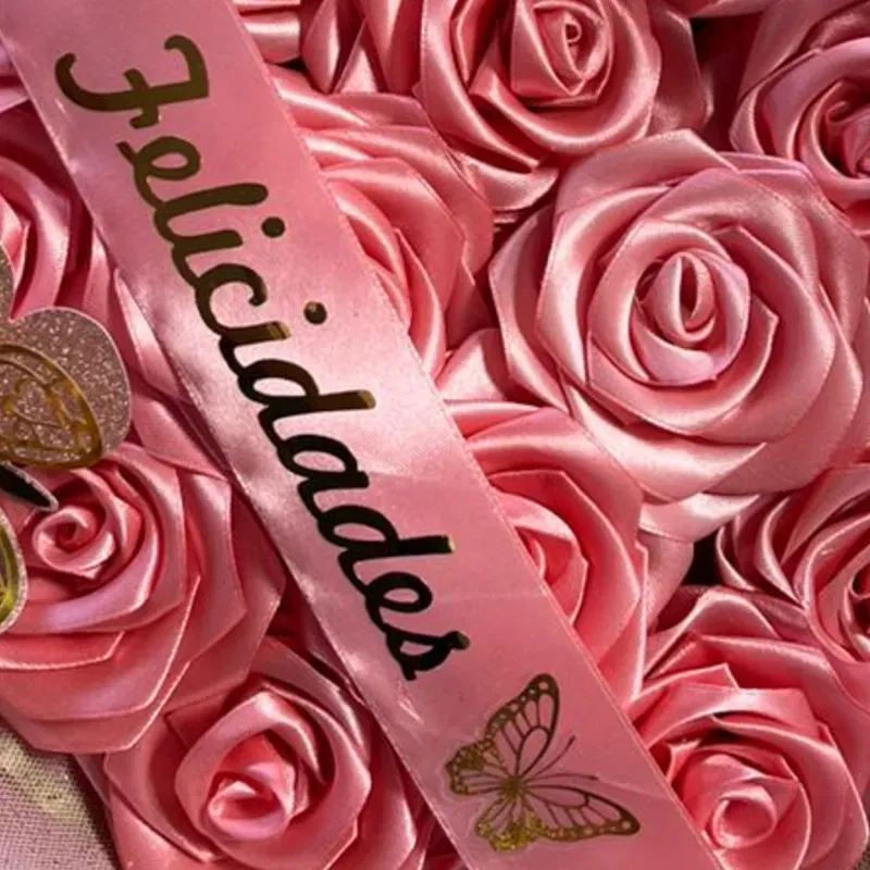 Bandas personalizadas para ramos y cajas de regalos 