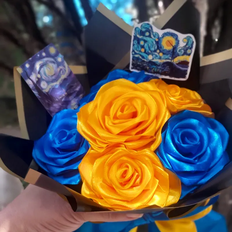 Bouquet la noche estrellada💛💙
