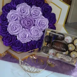 Mis quince de morado 💜👑