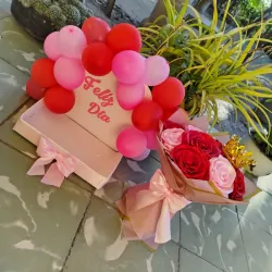 Cajita mágica+ ramo eterno 