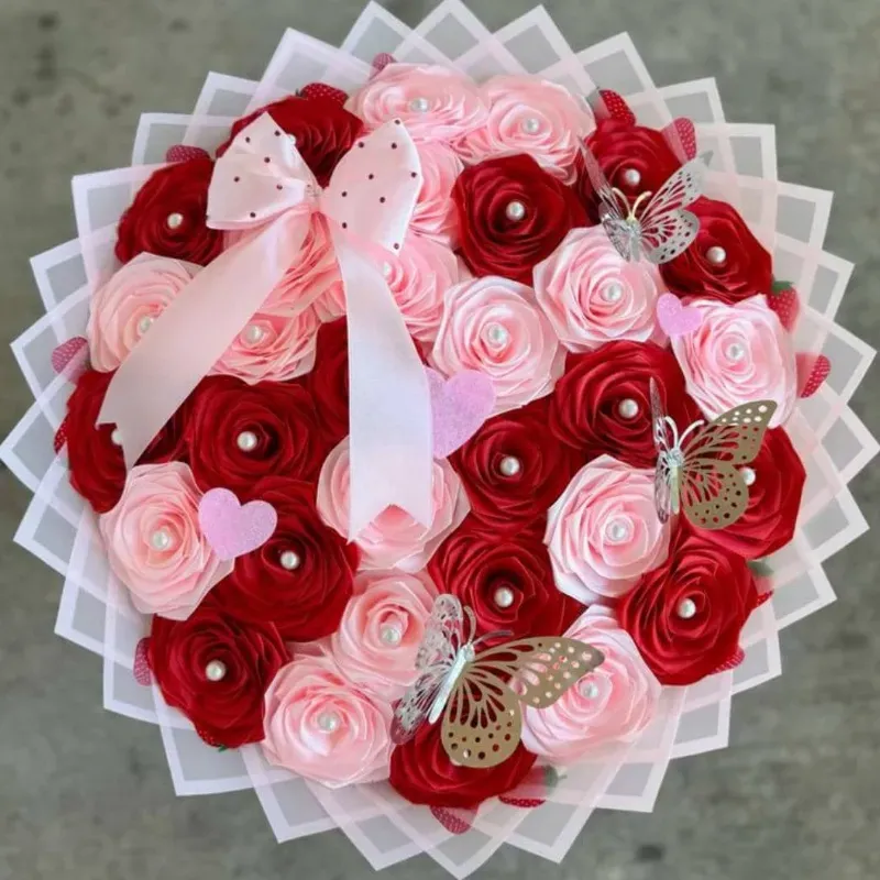 ❤️Ramo de 30 rosas eternas 🎀