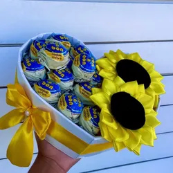 Caja corazón girasol 🌻