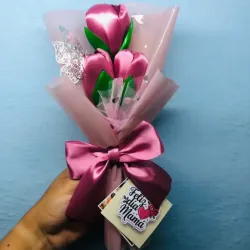 Mini ramo de 3 tulipanes