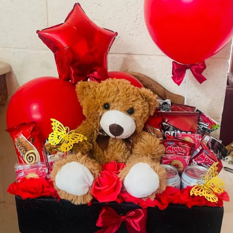 Caja con oso