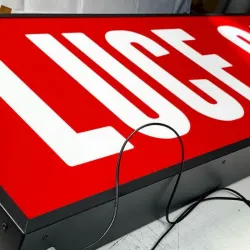 CARTEL LUMÍNICO RECTANGULAR