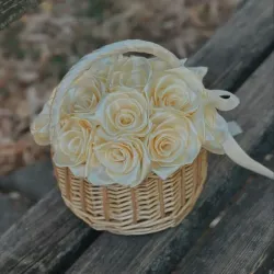 Cesta de rosas
