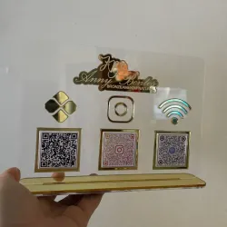 QR de acrílico