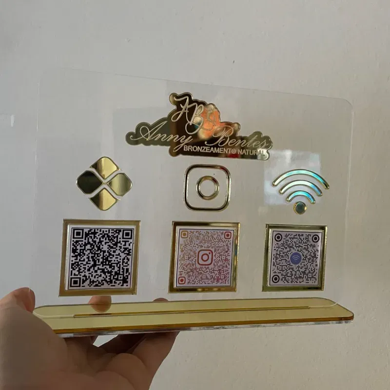 QR de acrílico