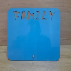 Cuadro MDF de familia