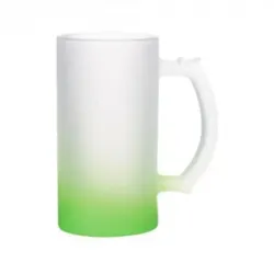 Jarra cervecera nevada verde