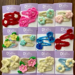 Hebillas tejidas a crochet 