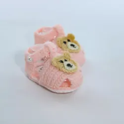 Sandalia para bebé 02  blanca y rosada