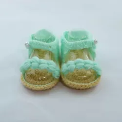 Sandalia para bebé 01 verde claro