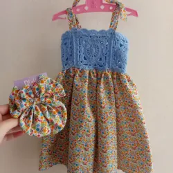 Vestido en conjunto con hebilla 