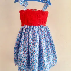 Vestido estampado para niña 