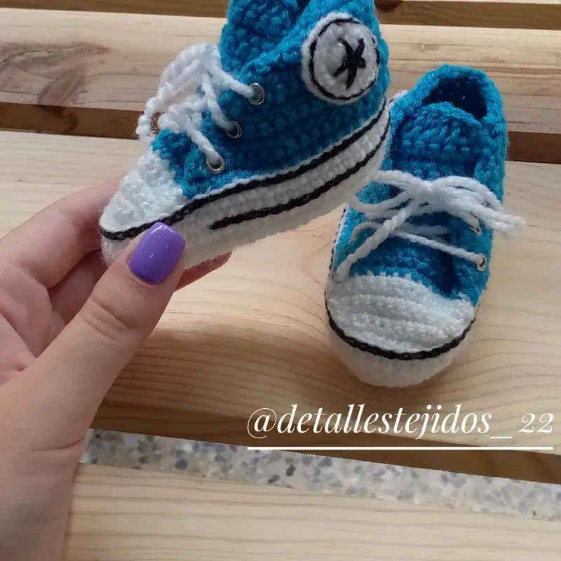 Zapatos tejidos para discount bebes paso a paso