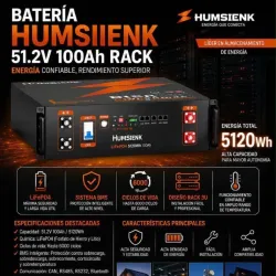 Batería Inteligente HUMSIIENK 51.2V 100Ah